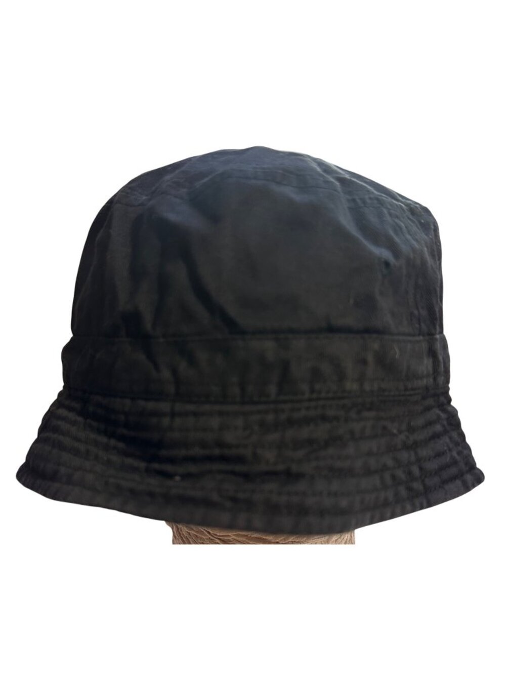 Small Black Cotton Bucket Hat One Size Lightweight Casual Style